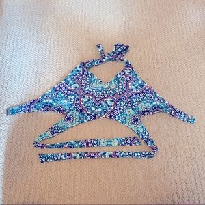 Athleta Bra Cup Wrap Halter Bikini Top